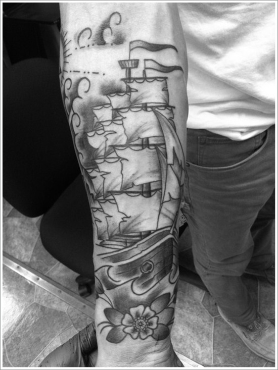 Regal ship based tattoo design, idea 30