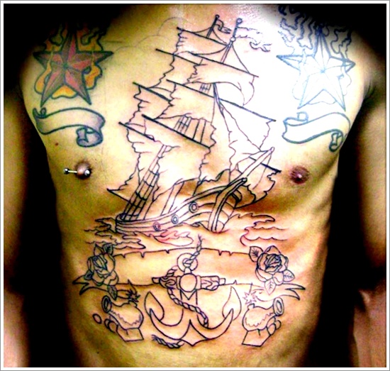Regal ship based tattoo design, idea 31