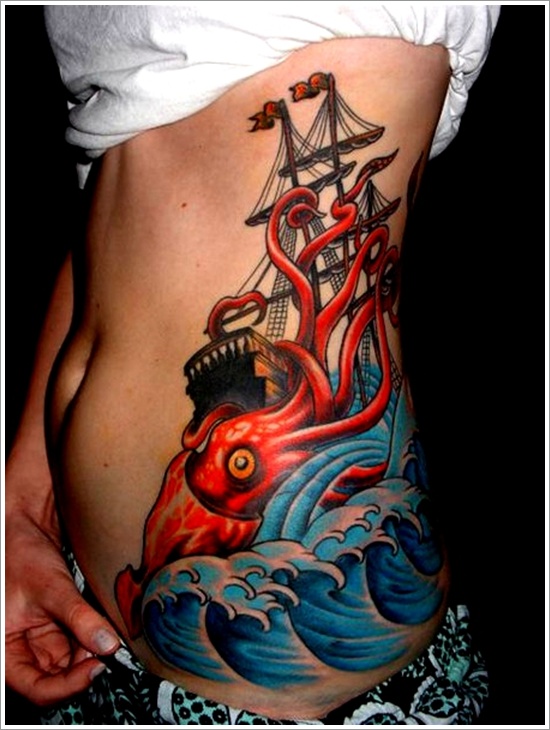 Regal ship based tattoo design, idea 20