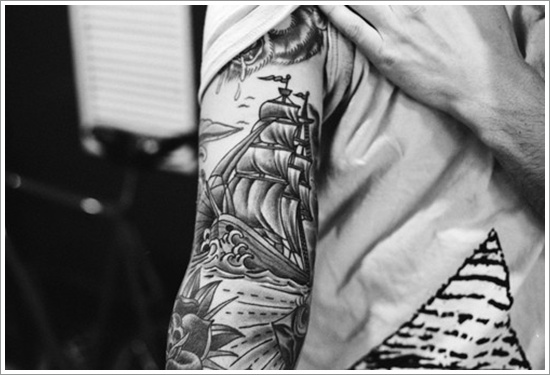 Regal ship based tattoo design, idea 22
