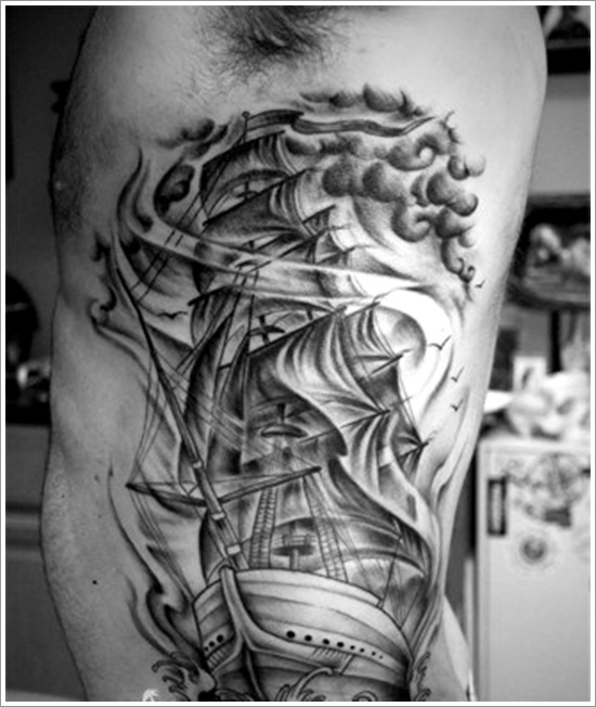 Regal ship based tattoo design, idea 23