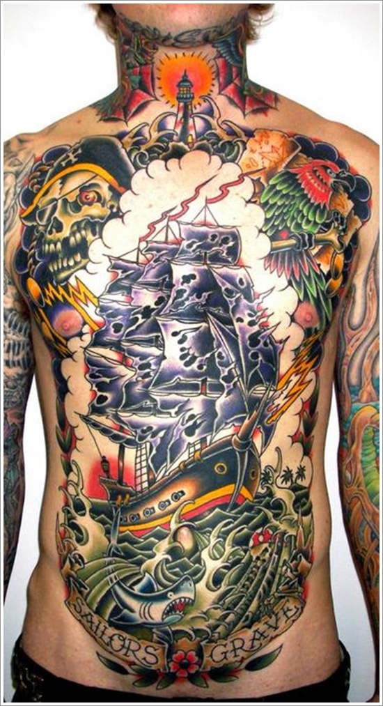 Regal ship based tattoo design, idea 19