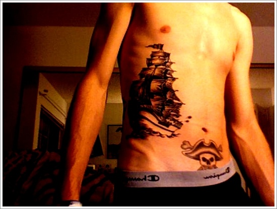 Regal ship based tattoo design, idea 3