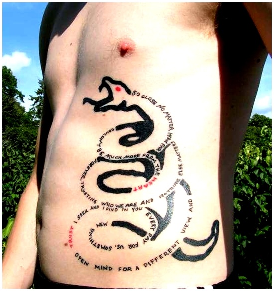 Snake tattoo design, idea 3