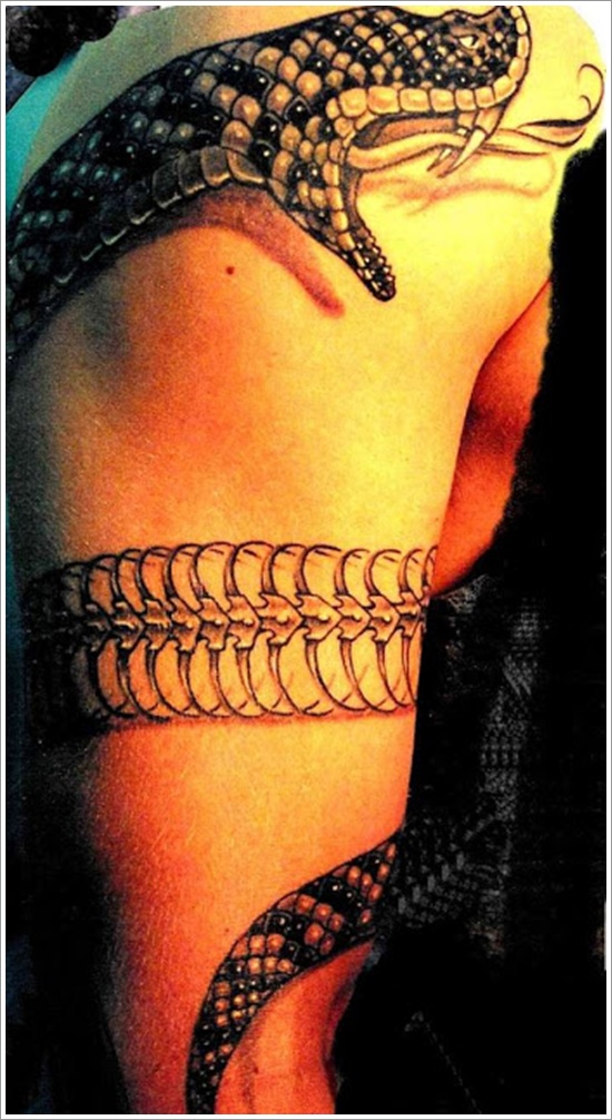 Snake tattoo design, idea 11