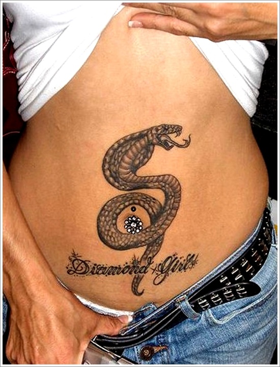 Snake tattoo design, idea 7