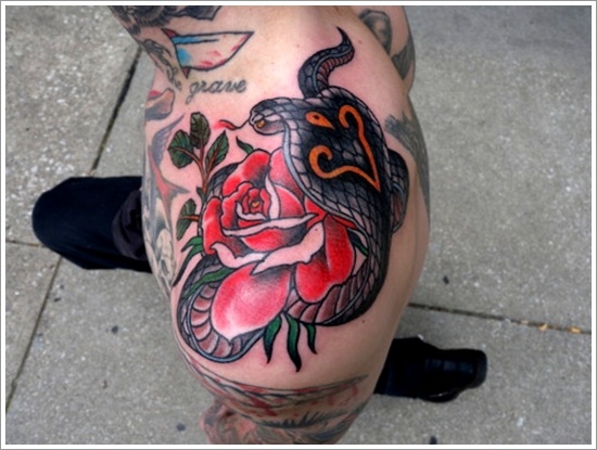 Snake tattoo design, idea 17
