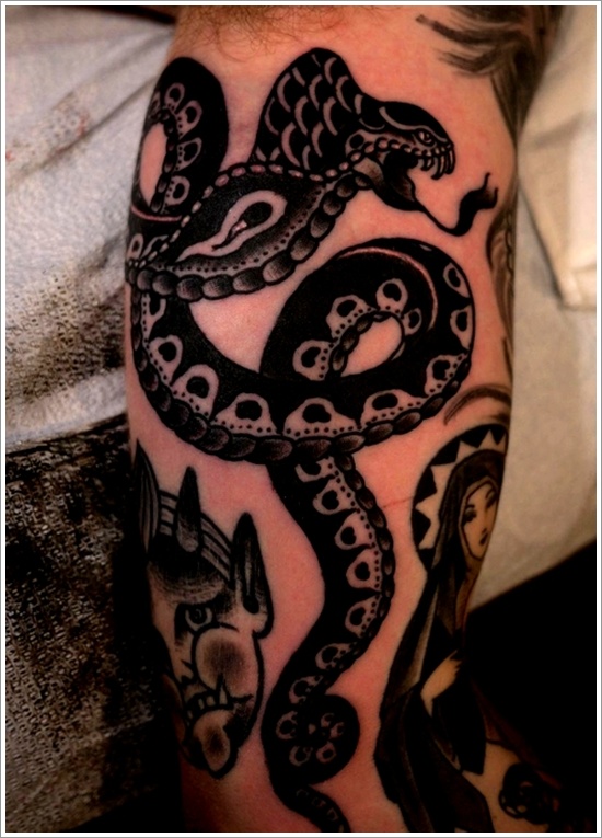 Snake tattoo design, idea 31