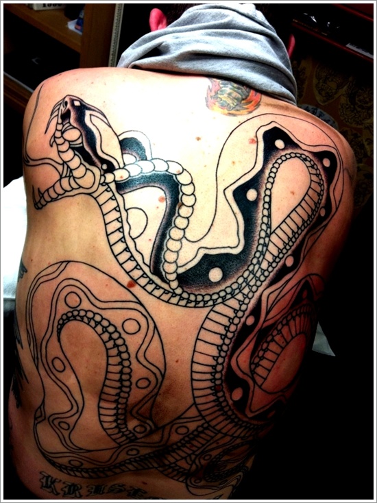 Snake tattoo design, idea 12