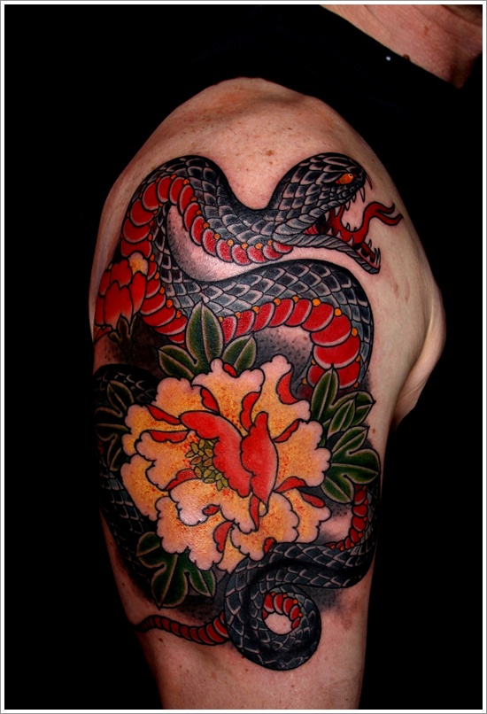 Snake tattoo design, idea 25
