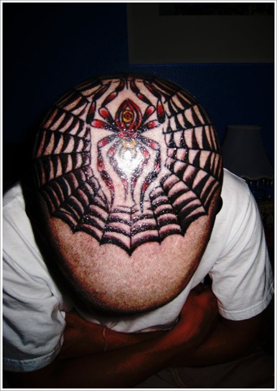 Attractive spider tattoo design, idea 24