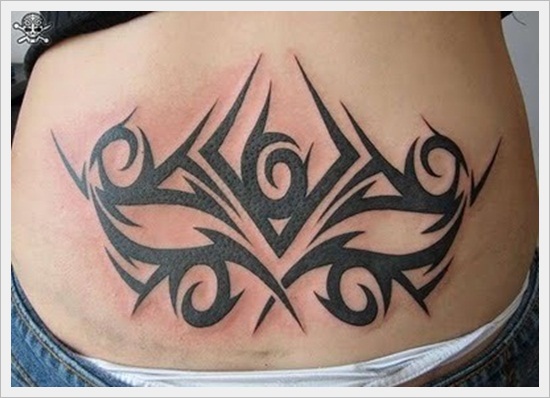 Tribal back tattoos design, idea 14