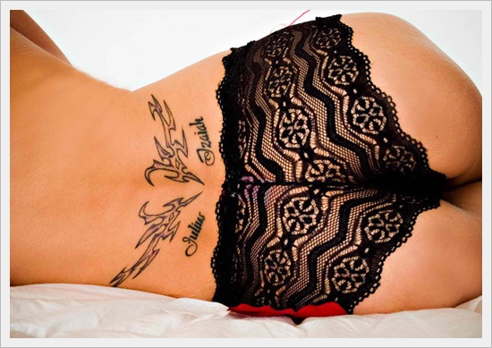 Tribal back tattoos design, idea 2