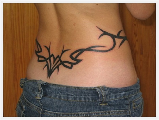 Tribal back tattoos design, idea 38