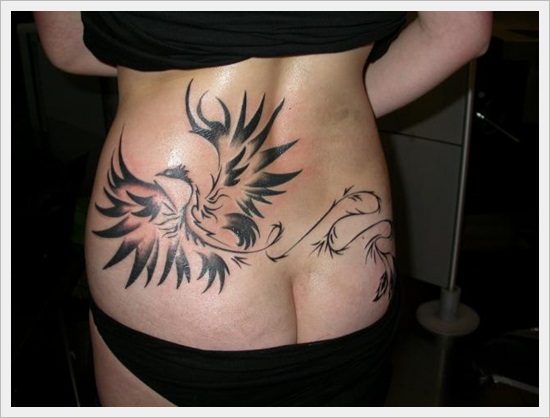 Tribal back tattoos design, idea 10