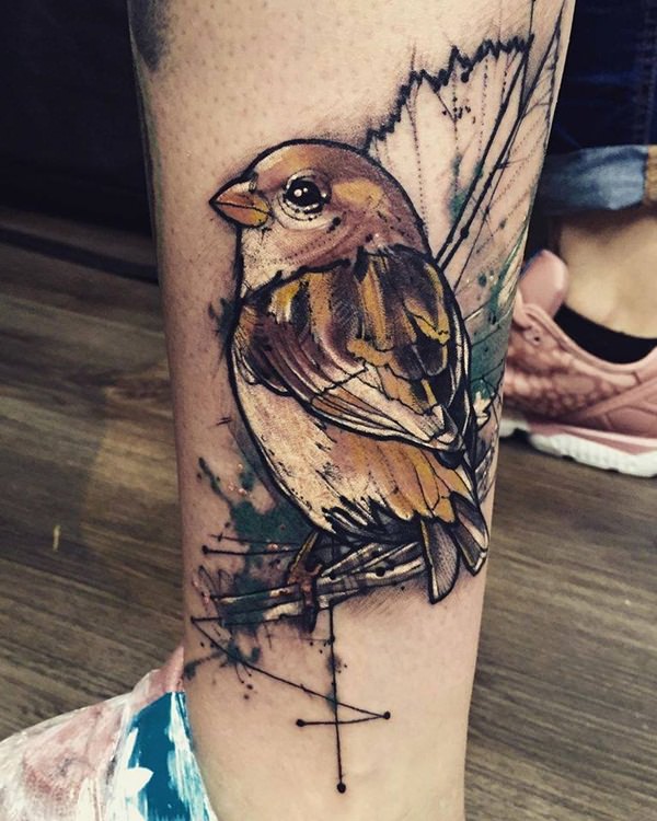 Bird tattoo design, idea 15
