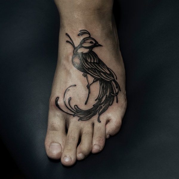 Bird tattoo design, idea 2