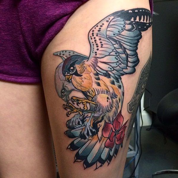 Bird tattoo design, idea 3