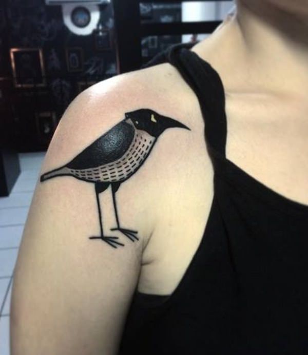 Bird tattoo design, idea 6