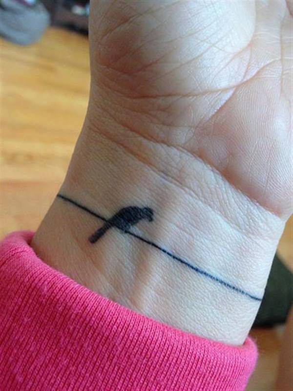 Bird tattoo design, idea 12