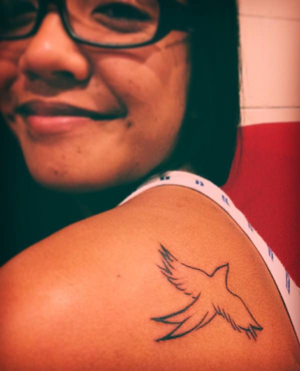Bird tattoo design, idea 14