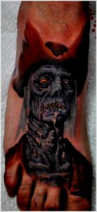 Zombie tattoos design, idea 28