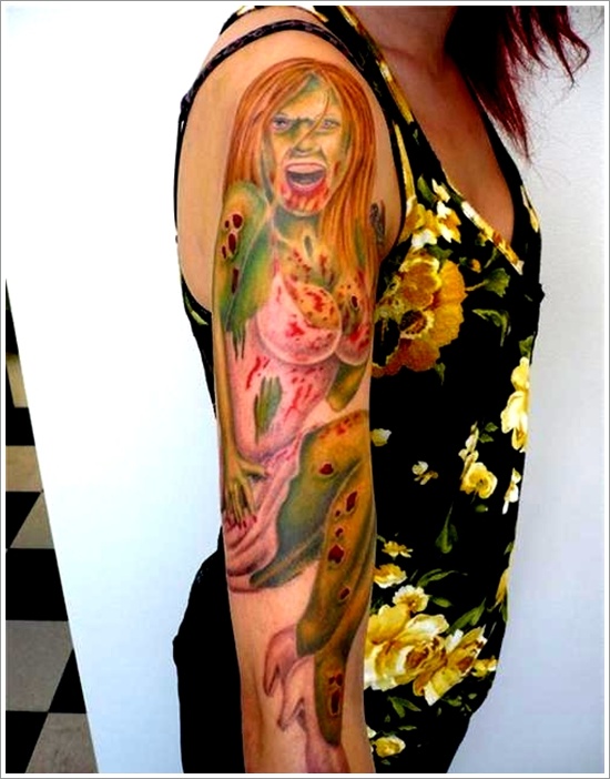 Zombie tattoos design, idea 9