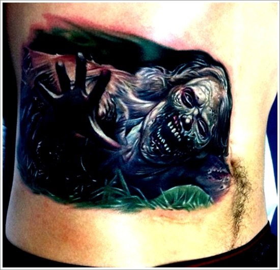 Zombie tattoos design, idea 33