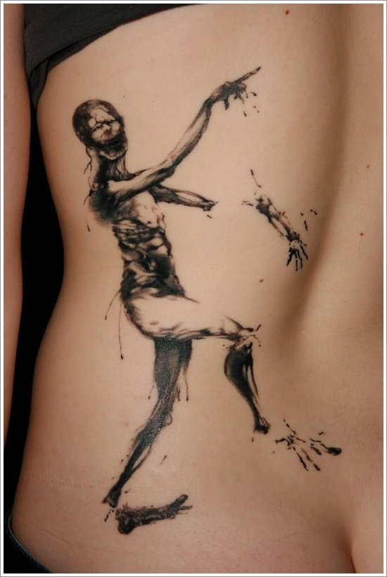 Zombie tattoos design, idea 14