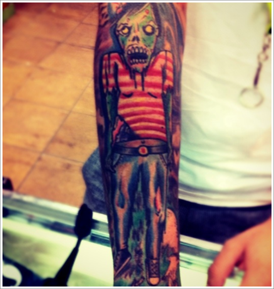 Zombie tattoos design, idea 36