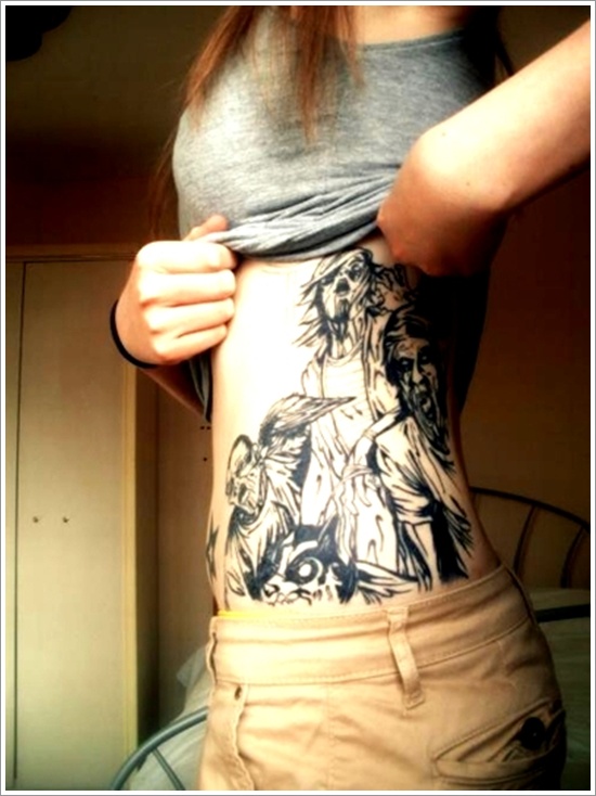 Zombie tattoos design, idea 15
