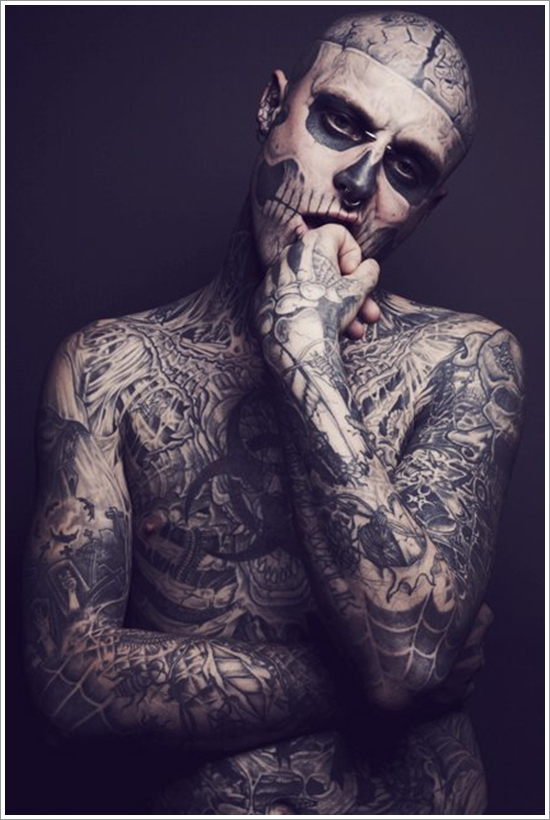 Zombie tattoos design, idea 1