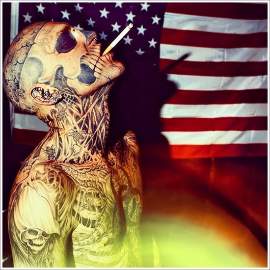 Zombie tattoos design, idea 19