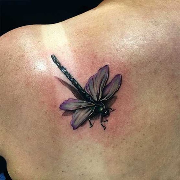 Cute and sexy dragonfly tattoo design, idea 51