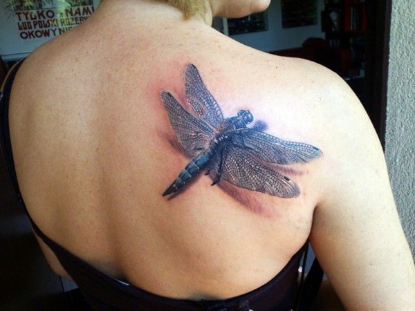 Cute and sexy dragonfly tattoo design, idea 52