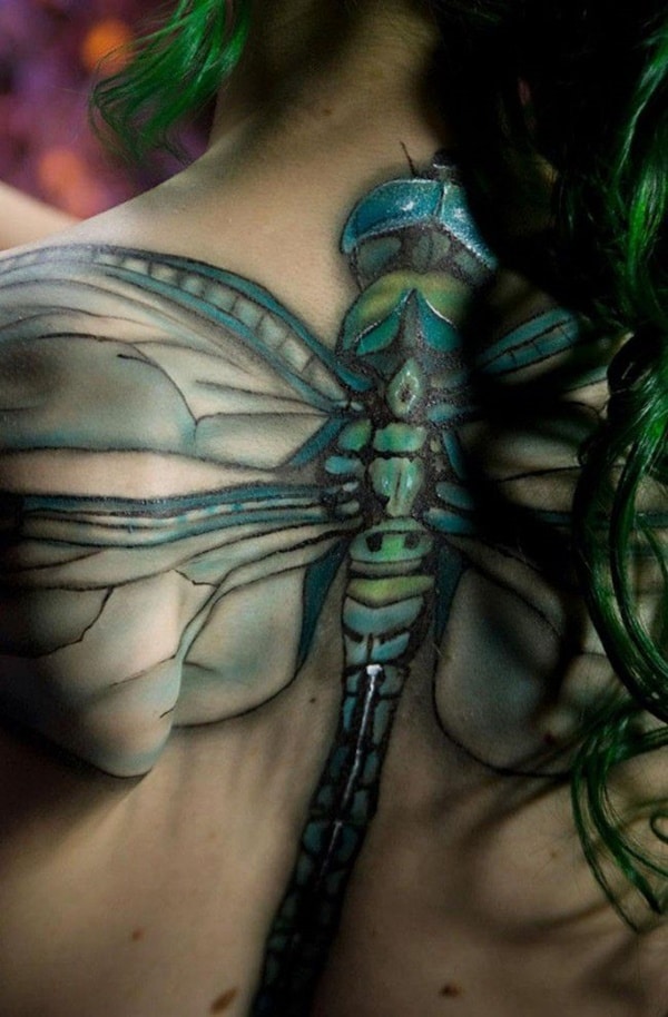 Cute and sexy dragonfly tattoo design, idea 53