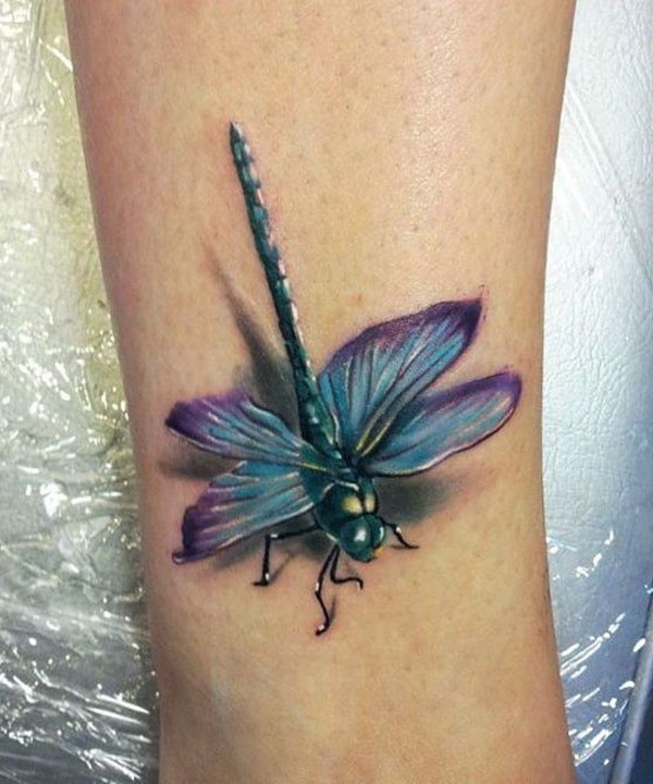 Cute and sexy dragonfly tattoo design, idea 54