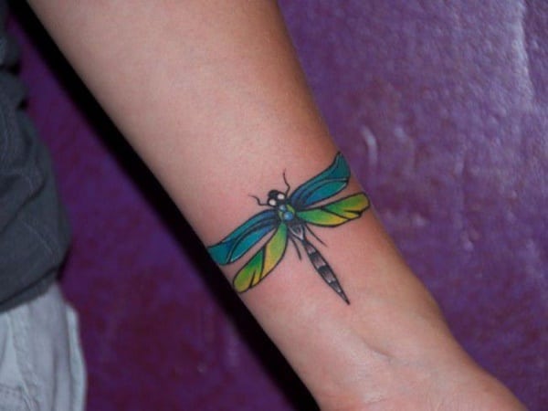 Cute and sexy dragonfly tattoo design, idea 56