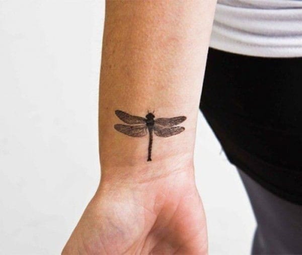 Cute and sexy dragonfly tattoo design, idea 57