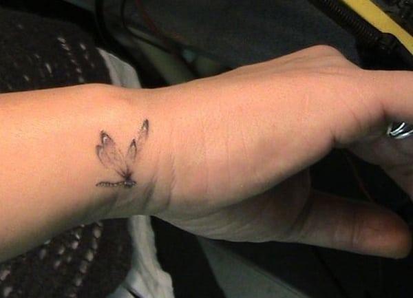 Cute and sexy dragonfly tattoo design, idea 58