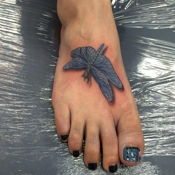 Cute and sexy dragonfly tattoo design, idea 64