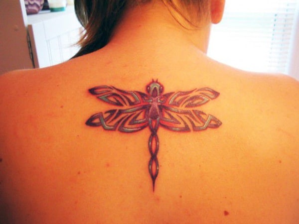 Cute and sexy dragonfly tattoo design, idea 66