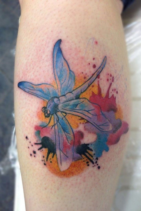 Cute and sexy dragonfly tattoo design, idea 73