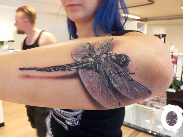 Cute and sexy dragonfly tattoo design, idea 78