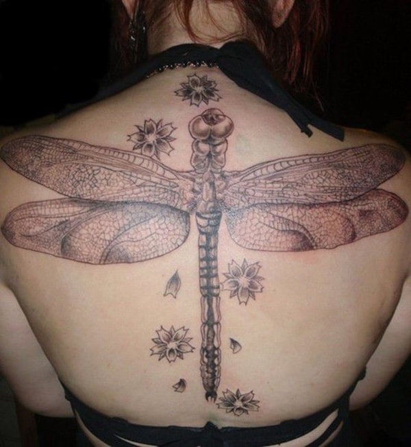 Cute and sexy dragonfly tattoo design, idea 25