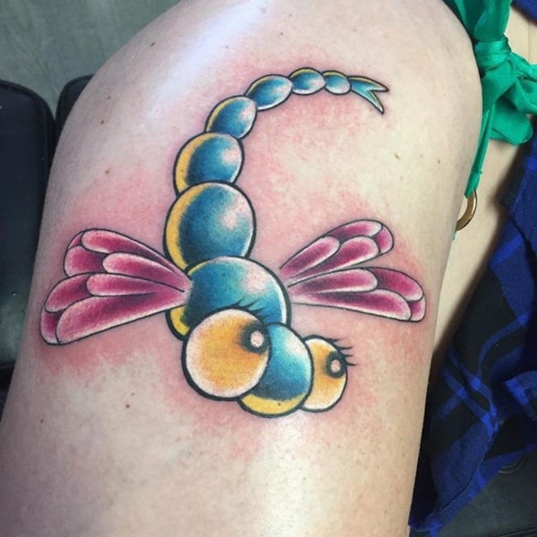 Cute and sexy dragonfly tattoo design, idea 27