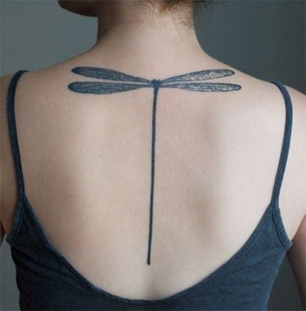 Cute and sexy dragonfly tattoo design, idea 28