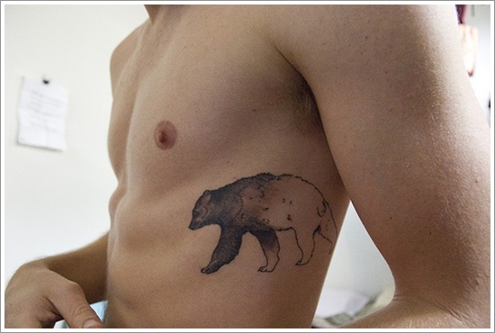 Bear tattoo design, idea 12