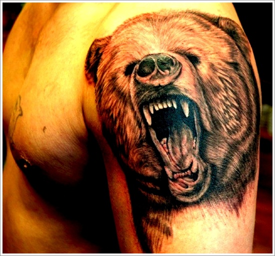 Bear tattoo design, idea 5