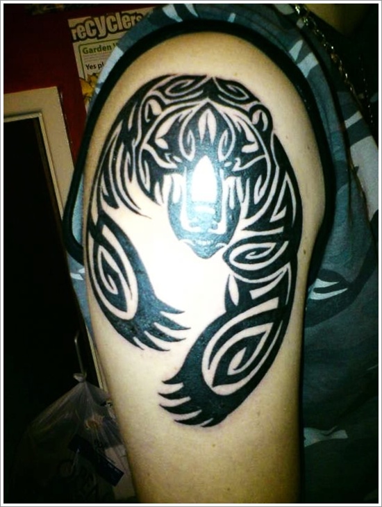 Bear tattoo design, idea 29